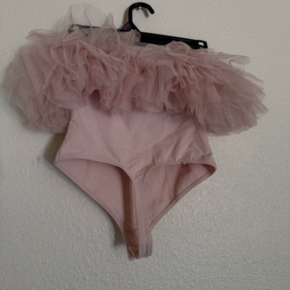 NWOT FREE PEOPLE Big Love Bodysuit in Pink/Rose - Picture 5 of 6